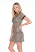Luli Fama Desert Babe VNECK BODYCON DRESS